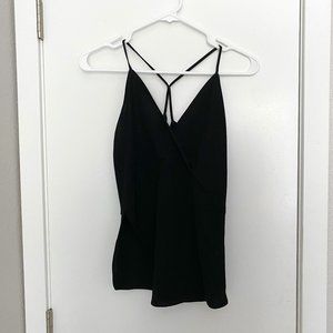 Zara Woman black A-symmetrical top